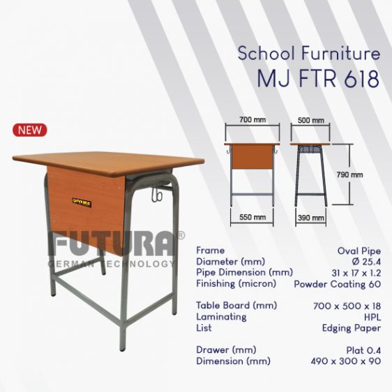 Meja Sekolah Futura MJ FTR-618