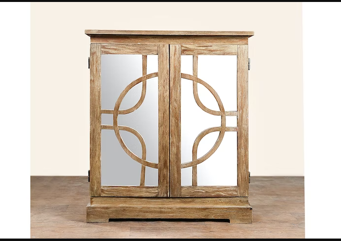 Kayu Lima Vintage Glass Cabinet