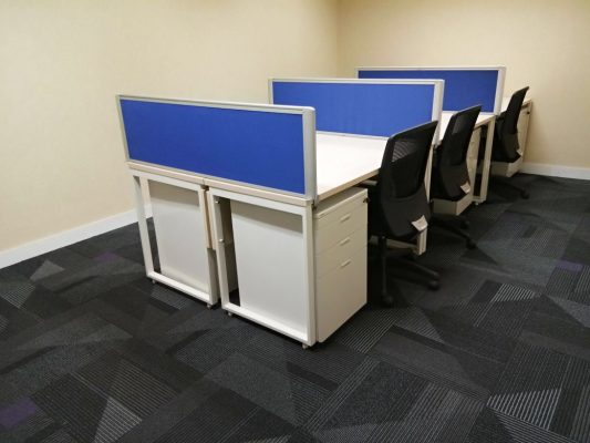 Meja Partisi Kantor 6 Staff